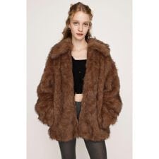 BIG COLLAR FUR コート