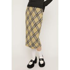 JQ CHECK KNIT ミドルスカート