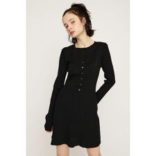 FRONT BUTTON FRILL ショートワンピース