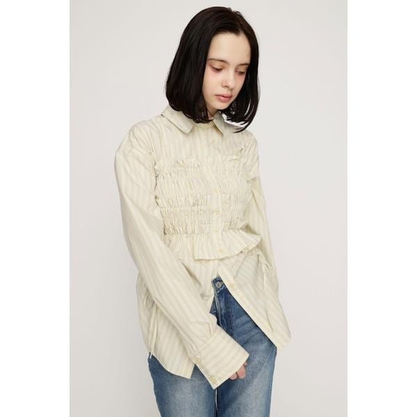 SNSで話題！】BUSTIER LAYERED GATHER シャツ | スライ(SLY) | マルイ