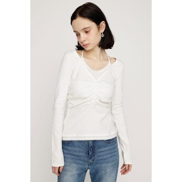 LAYERED LIKE CUT トップス　SLY スライ SNSで話題！】LAYERED LIKE CUT トップス | スライ(SLY) | マルイ