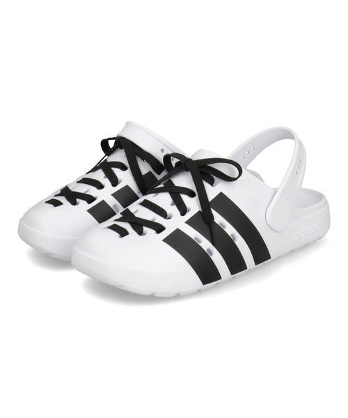 [�}���C]adidas �A�f�B�_�X ADILETTE CLOG LACE U�y���y�ʁz�T���_��/�A�f�B�_�X�iadidas�j �z���C�g/�u���b�N