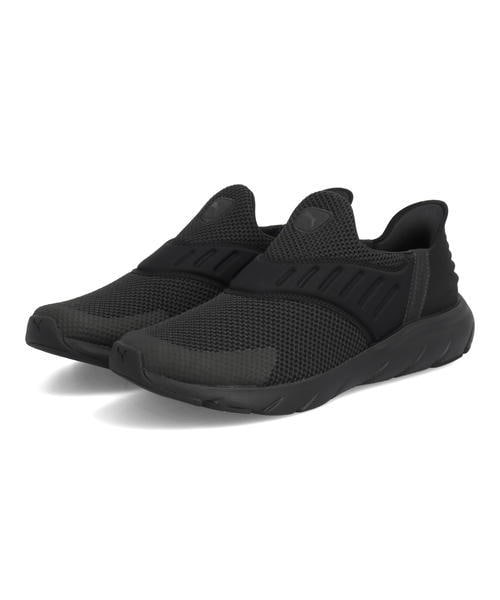 [}C]PUMA v[} SOFTRIDE FLEX EASE IN WDyy/LzYXj[J[/v[}iPUMAj ubN/ubN