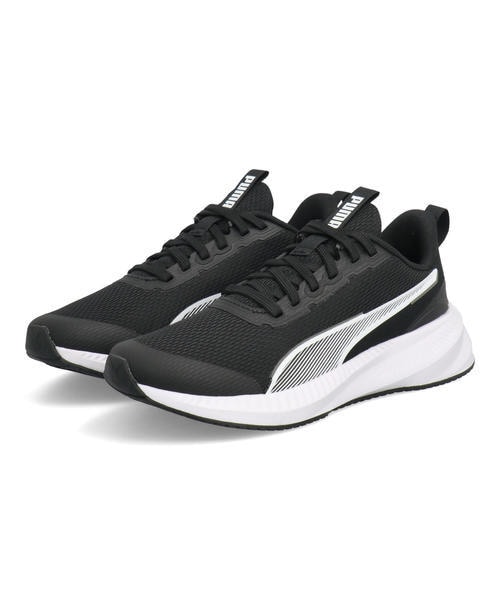 [�}���C]PUMA �v�[�} FLYER LITE 3 JR �L�b�Y�X�j�[�J�[ �Ђ��C �����j���O�V���[�Y/�v�[�}�iPUMA�j �u���b�N/�z���C�g