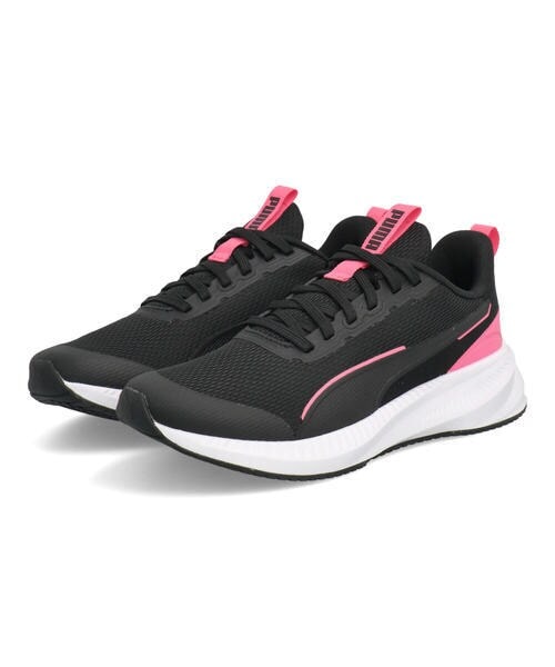 [�}���C]PUMA �v�[�} FLYER LITE 3 JR �L�b�Y�X�j�[�J�[ �Ђ��C �����j���O�V���[�Y/�v�[�}�iPUMA�j �u���b�N/�s���N