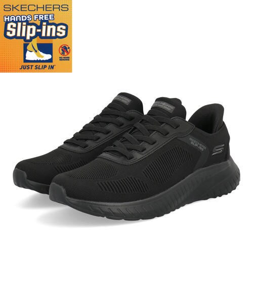 [}C]SKECHERS SLIP-INS BOBS SQUAD CHAOS-SOLID STEPyChz/XPb`[YiSKECHERSj ubN/ubN