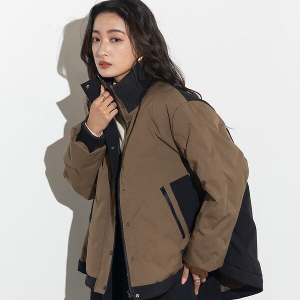 バイカラーシームレスダウンジャケット | エウクレイド(EUCLAID