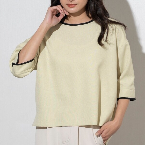 リネンライクパイピングブラウス | エウクレイド(EUCLAID) | マルイ