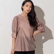 【雑誌掲載】ボリュームスリーブシアーブラウス