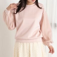 エウクレイド(EUCLAID)の【雑誌掲載】チュールスリーブプルオーバー