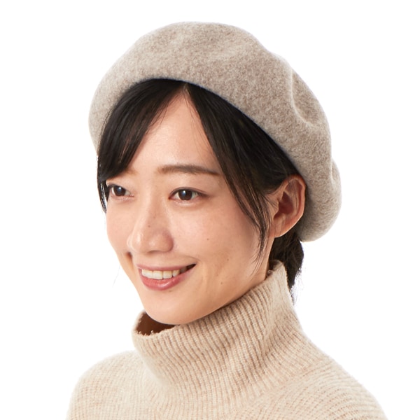 バラベレー【日本製/ベレー/小顔効果/レディース/帽子/手洗い可能