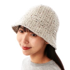 FANCY　チューリップハット【ツイード/ハット/チューリップ/帽子/かわいい/UV/秋/冬】