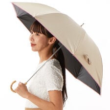 【コカゲル　UV100%CUT】晴雨兼用 スライド式ロングアンブレラ