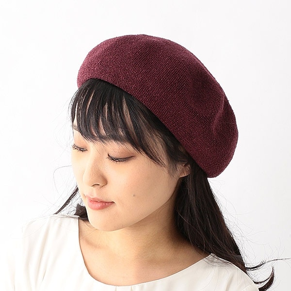 バラベレー【日本製/ベレー/小顔効果/レディース/帽子/手洗い可能