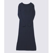 シルクブレンドリブニットワンピース