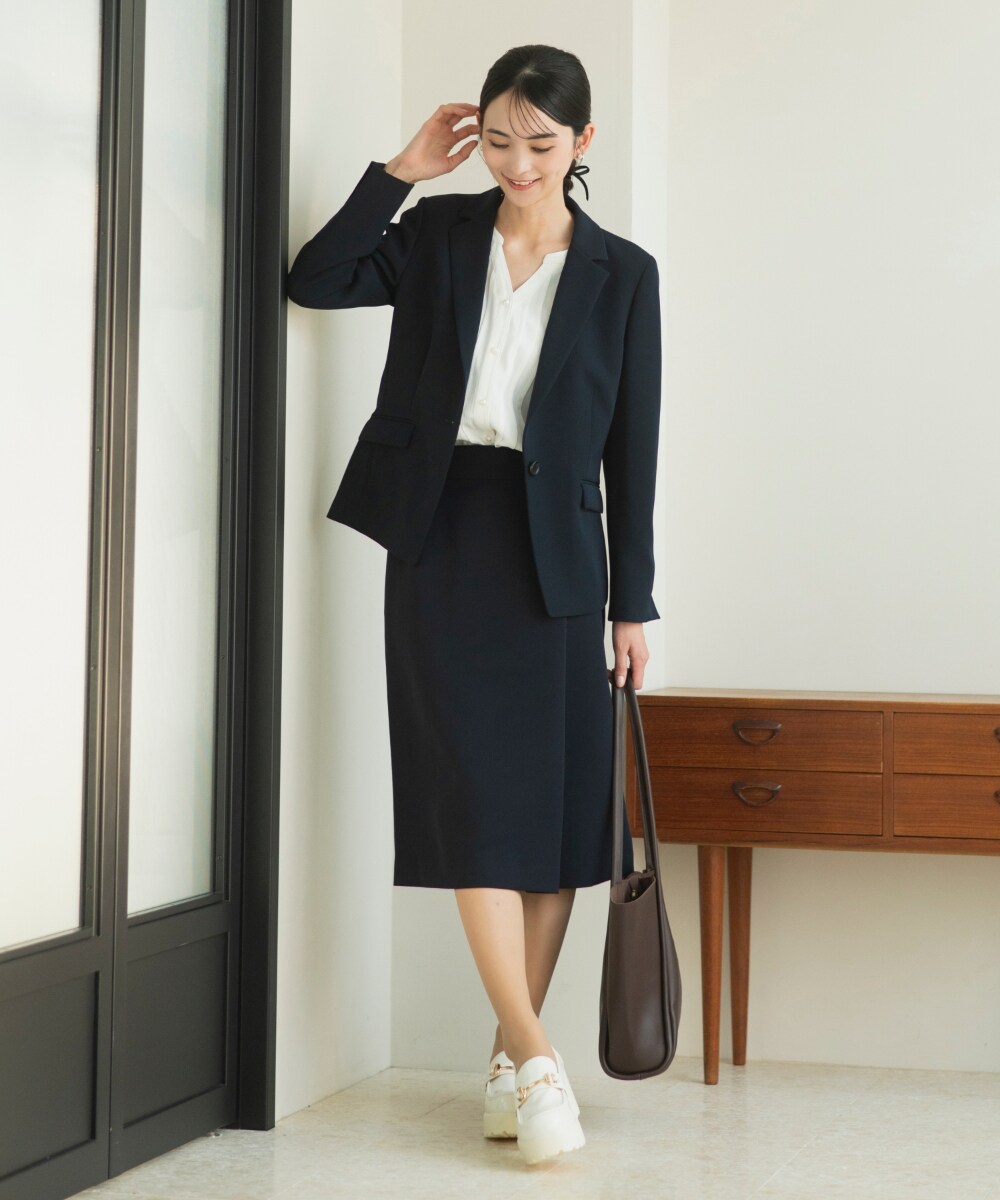 2025SS新作【洗濯機洗い/トールサイズ】パール調ジレ・パンツ