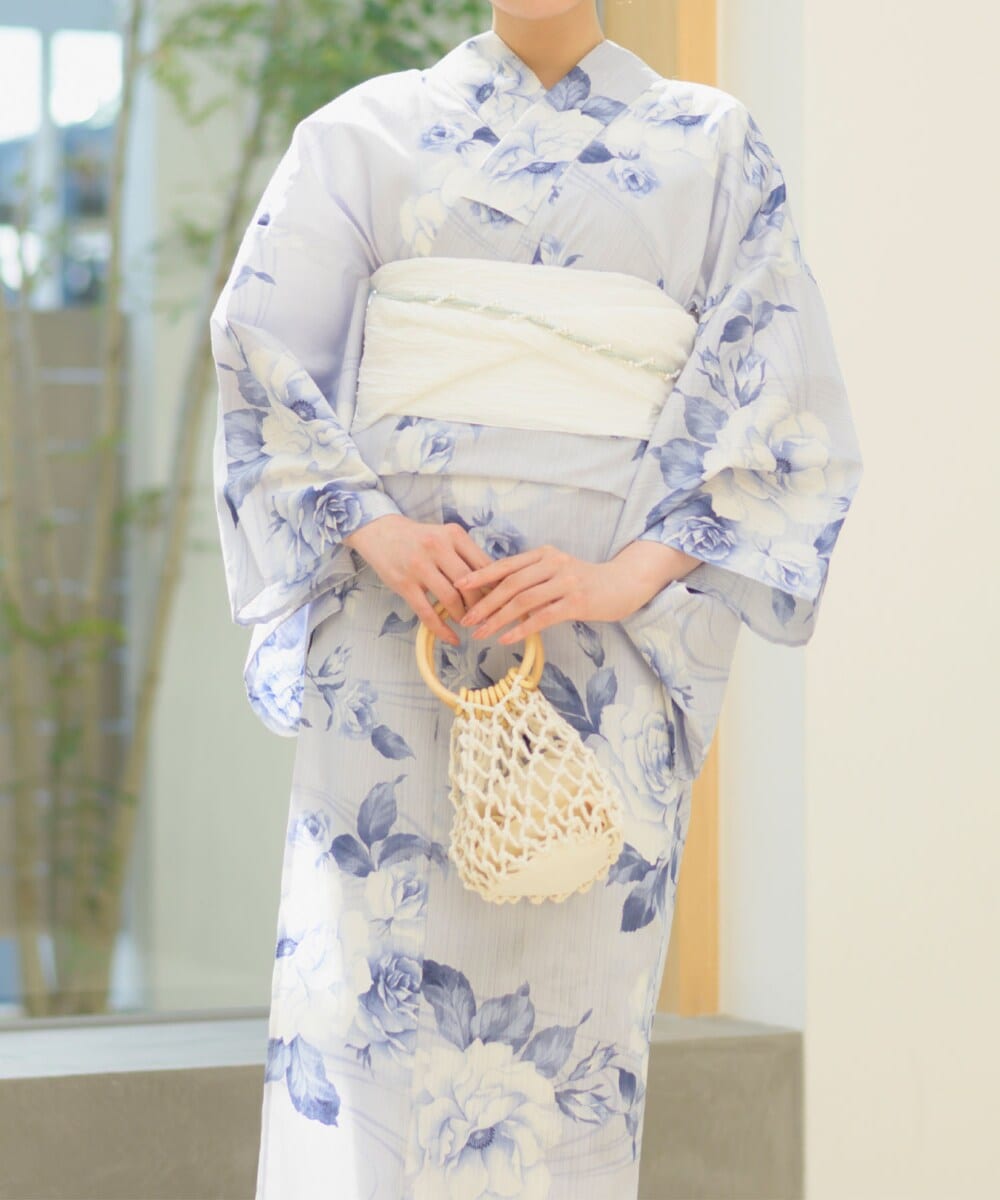 幻想レトロブルーム 浴衣4点セット（浴衣・兵児帯・腰紐2本） | セレン