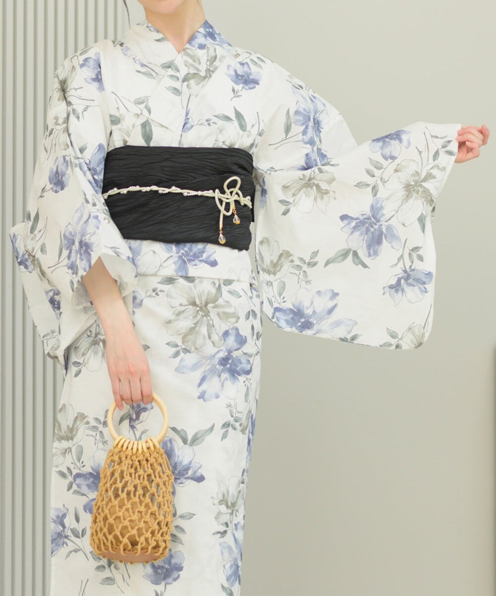 リブルーム（Rebloom）/浴衣4点セット 和花の柔香 (浴衣 兵児帯 腰紐2本) 浴衣4点セット 和花の柔香 (浴衣 兵児帯 腰紐2本) | リブルーム