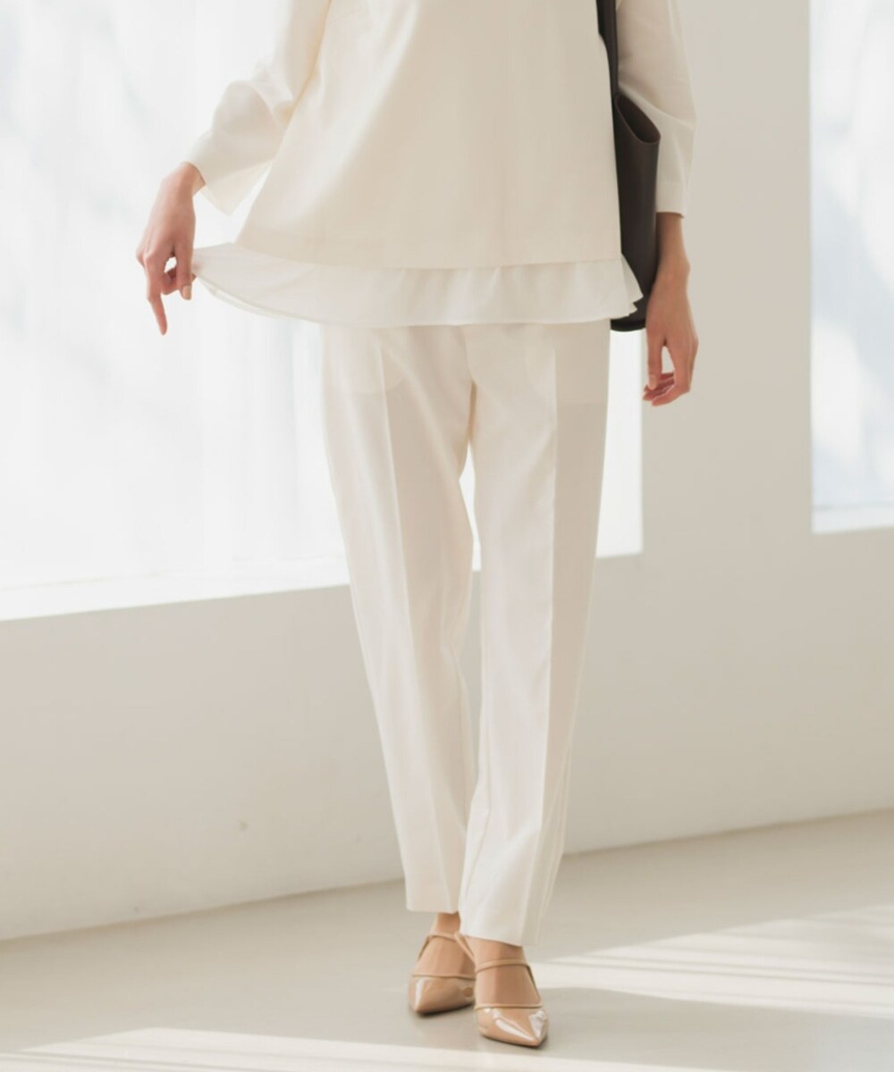 モダンノーカラージャケット・パンツセットアップ 15-15 | セレン