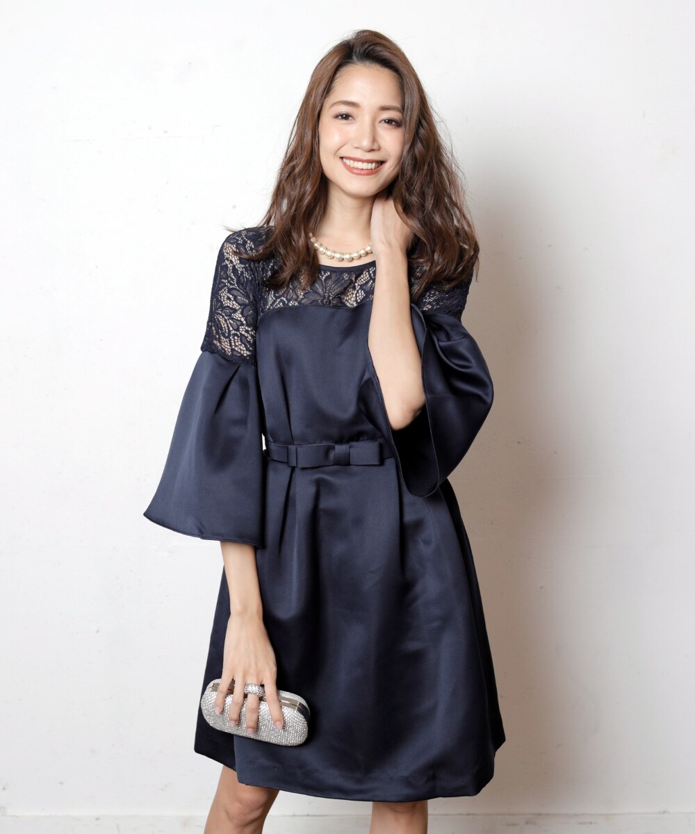 リブルーム（Rebloom）/ベルスリーブレースワンピース ベルスリーブレースワンピース | リブルーム(Rebloom) | マルイウェブ