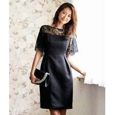 リブルーム(Rebloom)の結婚式 大人上品レースパーティードレス