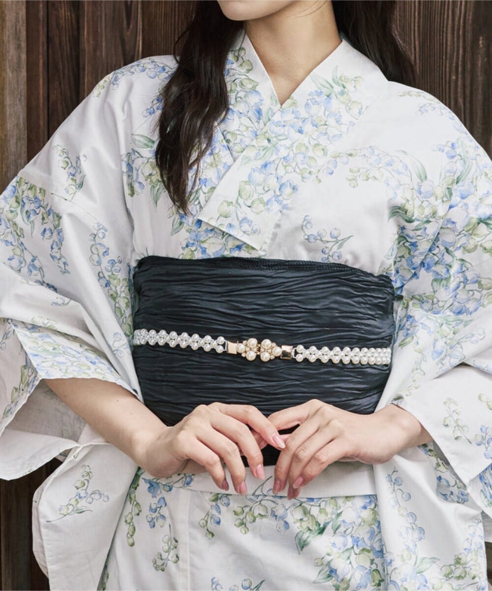 CELEN 浴衣 兵児帯 みやび向日葵 浴衣4点セット みやび向日葵 (浴衣 兵児帯 腰紐2本) | セレン