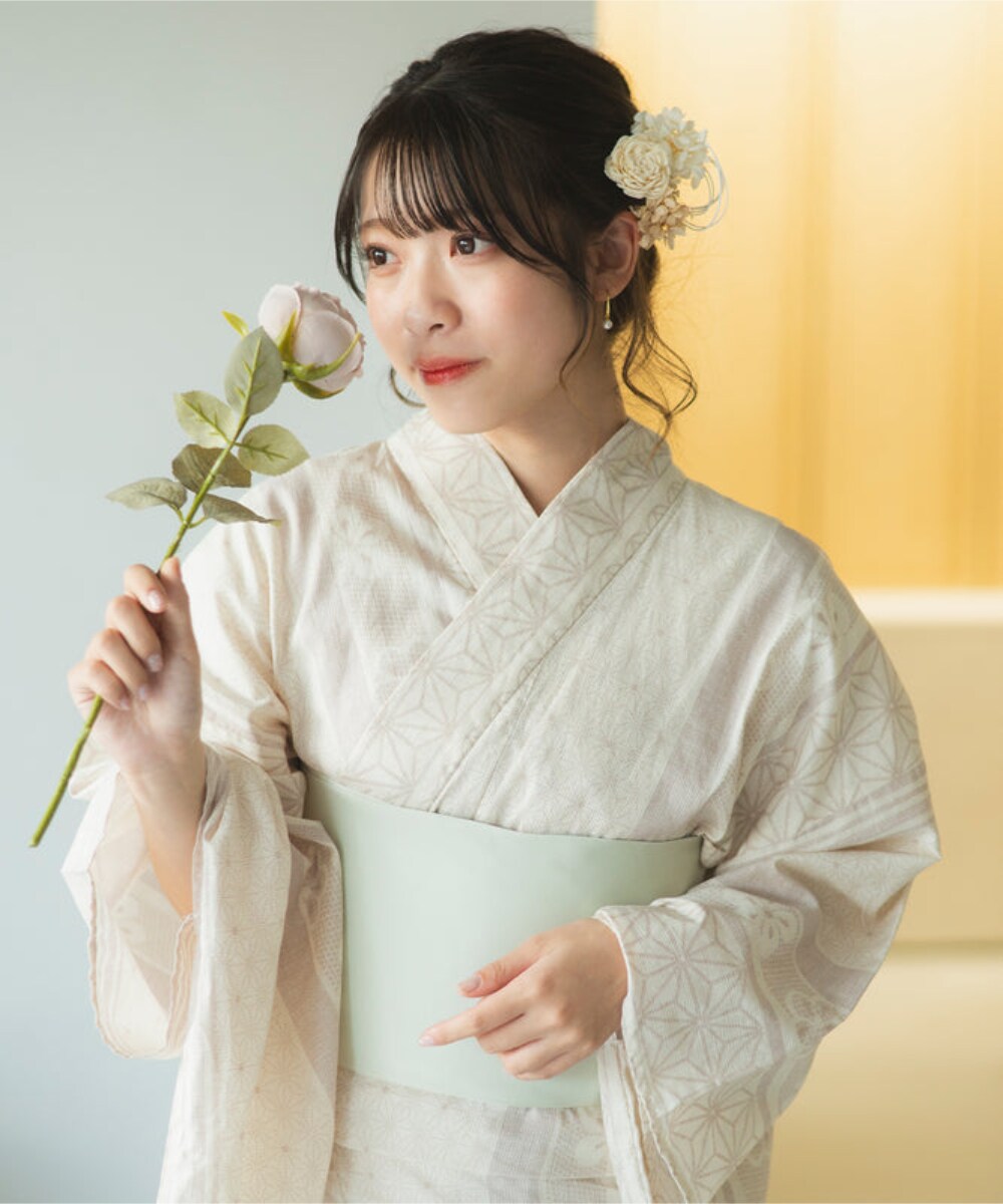 浴衣4点セット 風薫る儚 (浴衣 兵児帯 腰紐2本) | セレン(CELEN