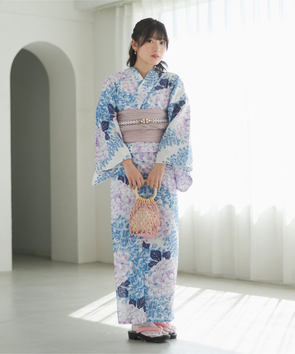 sugar クラシカルフラワーブーケ浴衣 兵児帯付き sugar クラシカルフラワーブーケ浴衣 兵児帯付き 下駄付き浴衣5