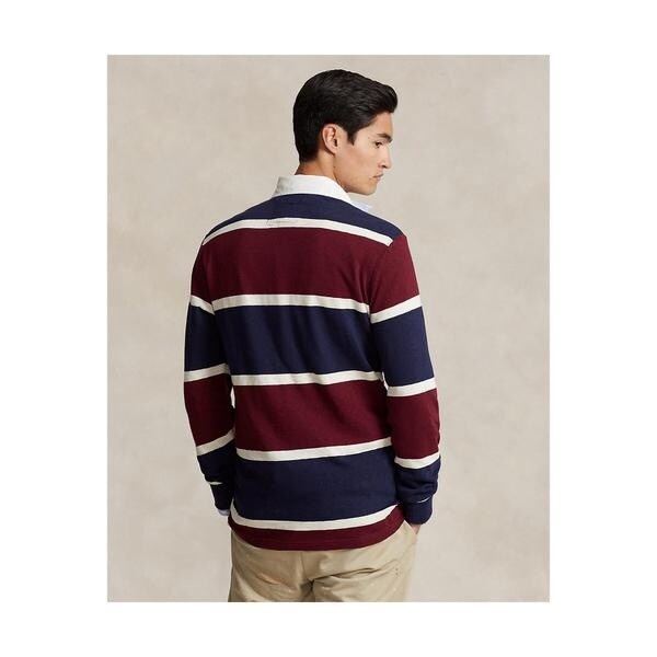 クラシック フィット ストライプド ジャージー ラグビー シャツ Lサイズ POLO RALPH LAUREN（ポロ ラルフ ローレン）の「クラシック フィット