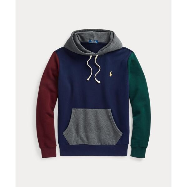 NEW【Polo Ralph Lauren】ロゴ カラーブロック フリースフーディ RL フリース カラーブロックド フーディ | ポロ ラルフ ローレン