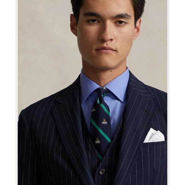 Polo 美品 ネイビー メンズスーツパンツセット ストライプ 92A5 Polo 美品 ネイビー メンズスーツパンツセット ストライプ 92A5