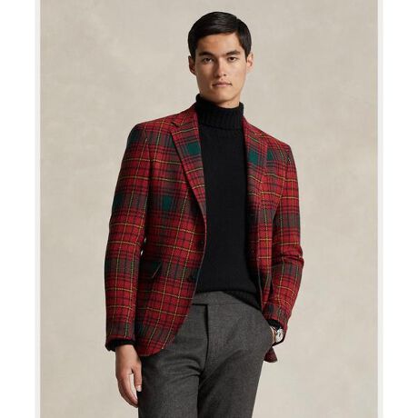 Polo プラッド ウール ツイード スポーツ コート | ポロ ラルフ 