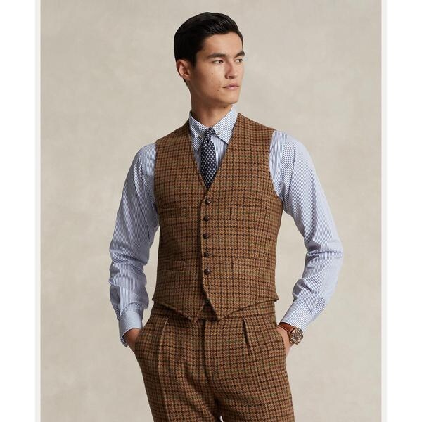 チェックド ウール ツイード ベスト | ポロ ラルフ ローレン(POLO