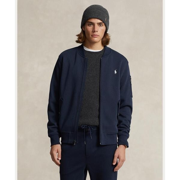 希少 Polo Ralph Lauren ダブルニットボンバージャケット POLO RALPH LAUREN ブルゾン アウター ダブルニット ボンバー