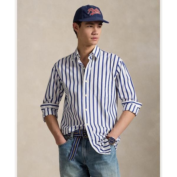 クラシック フィット ストライプド ポプリン シャツ | ポロ ラルフ