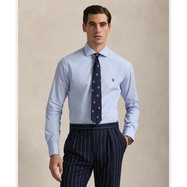 クラシック フィット ストライプド ポプリン シャツ | ポロ