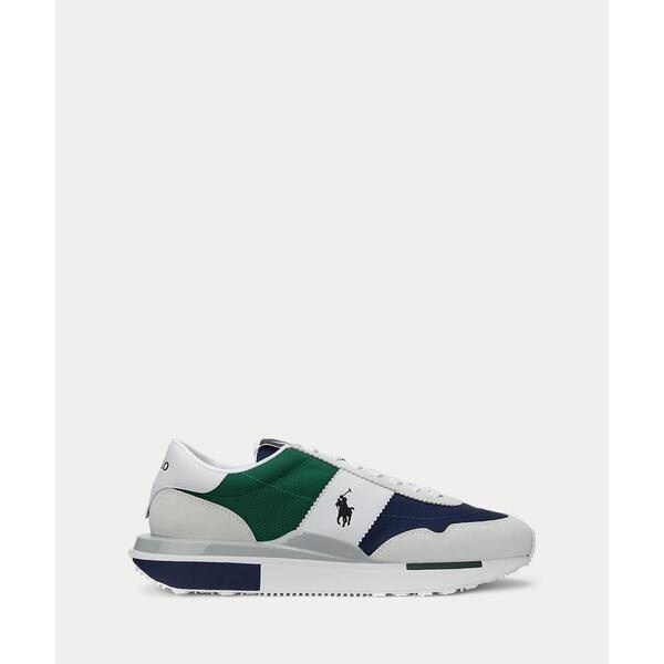 【RALPH LAUREN】Keaton インディゴ パッチワーク スニーカー Keaton Indigo Patchwork Sneaker