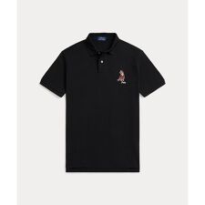 カスタム スリム フィット ドッグエンブロイダリー ポロシャツ