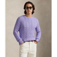 ケーブルニット コットン セーター