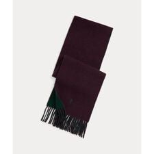 リバーシブル ウールブレンド マフラー