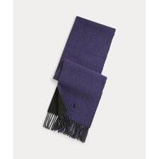 リバーシブル ウールブレンド マフラー