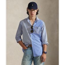 クラシック フィット ストライプド ブロードクロス ファン シャツ