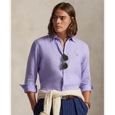 クラシック フィット リネン シャツ