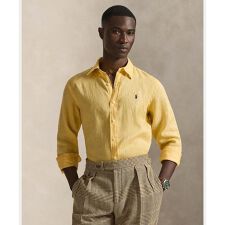 クラシック フィット リネン シャツ