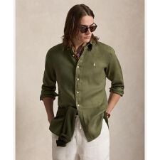 クラシック フィット リネン シャツ