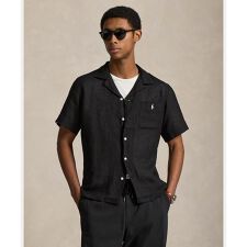 クラシック フィット リネン キャンプ シャツ