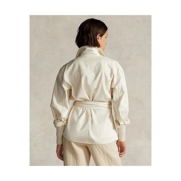 【美品】 ラルフローレン ベルテッド コットンツイルユーテイリティシャツ POLO RALPH LAUREN（ポロ ラルフ ローレン）】ベルテッド ツイル