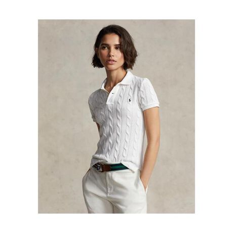 スリム フィット ケーブルニット ポロシャツ | ポロ ラルフ ローレン  