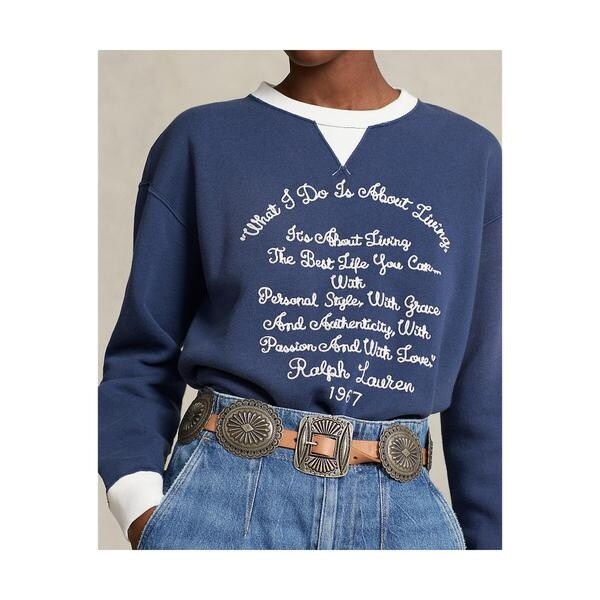 チェーンステッチクオート フリース スウェットシャツ | ポロ ラルフ