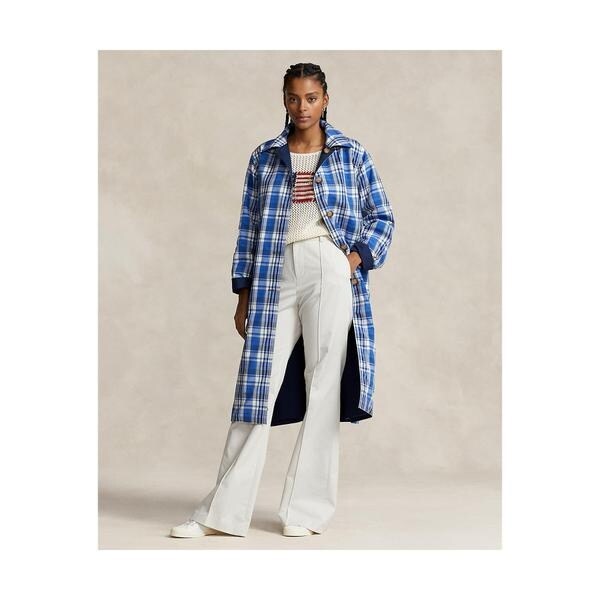 ラルフローレン リバーシブル フーデットコート ロング ウール コットン L Yahoo!オークション - ラルフローレン リバーシブルコート フーデット